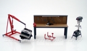 Divers . Set &eacute;quipement magasin 1/18