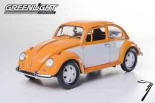 Volkswagen . retro white/orange 1/18