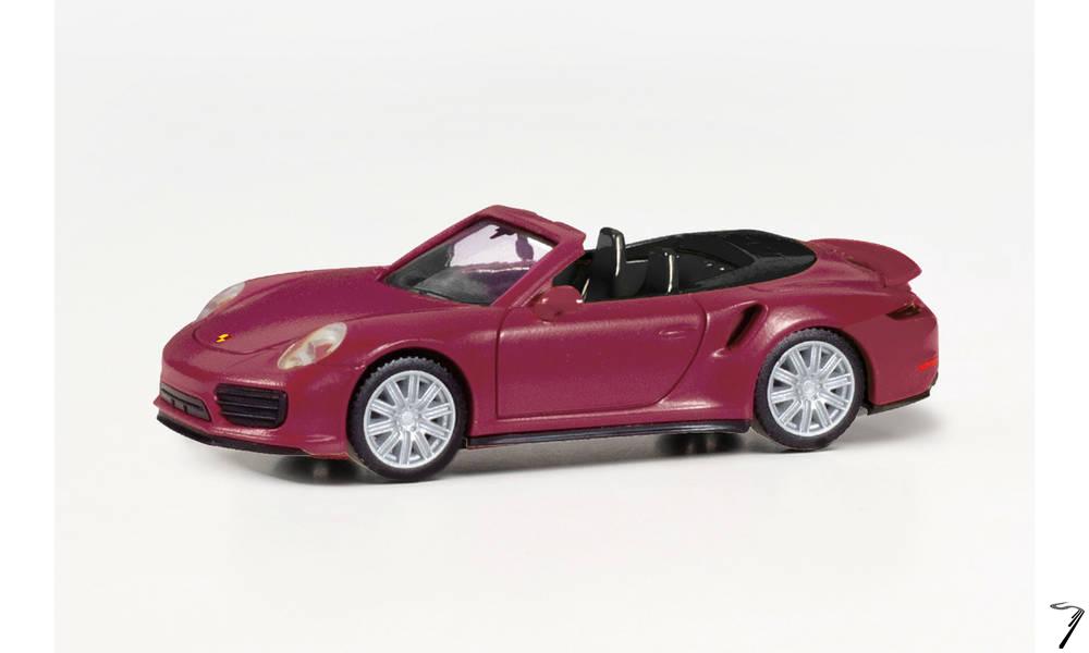 Porsche 911 Turbo Cabriolet Rouge Turbo Cabriolet Rouge 1/87