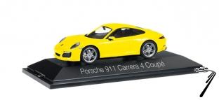 Porsche 911 Carrera 4 coup jaune racing Carrera 4 coup jaune racing 1/43