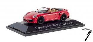 Porsche 911 Turbo S Cabriolet, rouge/red Turbo S Cabriolet rouge/red 1/43