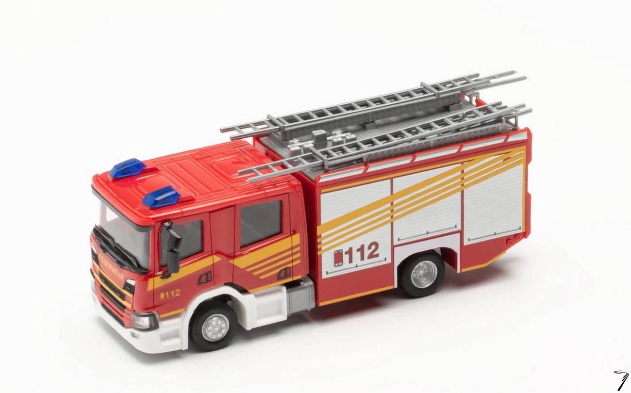 Scania . Crewcab Pompierq 1/87