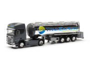 Scania . 20 HD Remorque citerne chromée Tank Expert 1/87