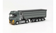 Mercedes . Camion-Benne Gris / Jaune 1/87