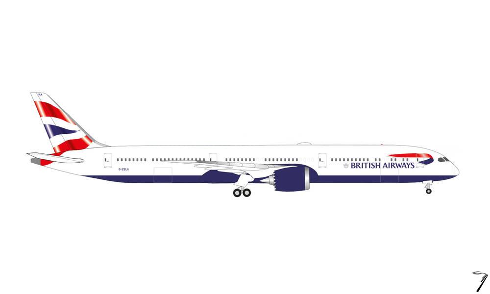 Boeing . -10 DREAMLINER - BRITISH AIRWAYS 1/500