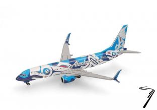 Boeing . -800 Alaska Airlines Salmon People 1/500