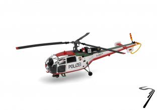 Divers . Police Flying Squadron North Rhine-Westphalia Sud Aviation SA 319 Alouette III 1/72