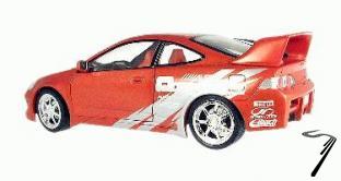 Honda RSX Acura metallic orange  1/18