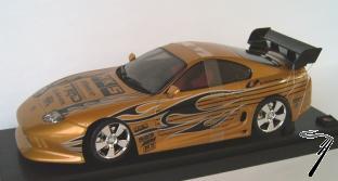 Toyota Supra copper flaming  1/18