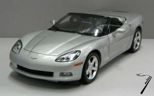 Chevrolet Corvette C6 convertible silver C6 convertible silver 1/12