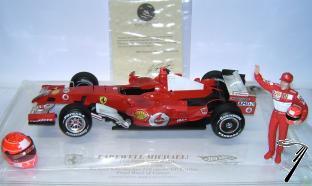 Ferrari 248 F1 GP Br�sil derni�re course edition num�rot�e avec casque et figurine  1/18
