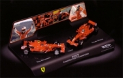 Ferrari F2007 Champion Constructeur, 2 voitures rouge m&eacute;tal - &eacute;dition limit&eacute;e  1/43