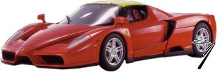 Ferrari F140 Enzo rouge avec toit jaune F140 rouge avec toit jaune 1/18