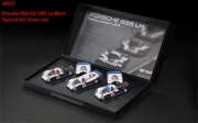 Porsche 956 3 voitures tripl&eacute; aux 24H Le Mans  1/43