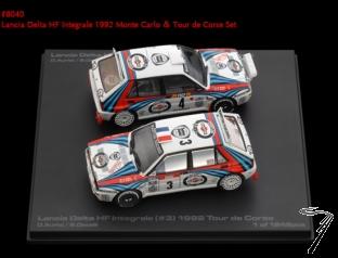 Lancia Delta 1er Monte Carlo & Tour de Corse 2 voitures  1/43