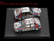 Lancia Delta 1er Monte Carlo & Tour de Corse 2 voitures  1/43