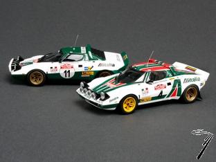 Lancia Stratos HF set, Sanremo, '75 #11 & '76 #4  1/43