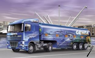 Daf . Tractor Trailer tank 1/24