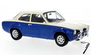 Ford . MK1 RS 1600 blanche / bleu 1/18