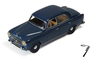 Peugeot . bleue fonc�e 1/43