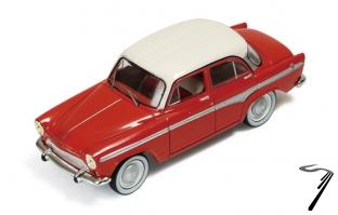 Simca . P60 Montlh�ry wite & red 1/43