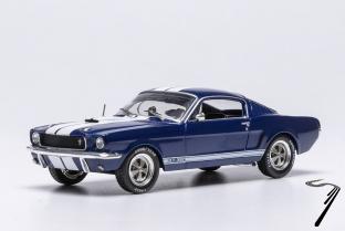 Ford Mustang Shelby GT 350 Bleu bandes blanches Shelby GT 350 Bleu bandes blanches 1/43