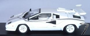 Lamborghini Countach LP500 Blanc Rayures Noires LP500 Blanc rayures Noires 1/43