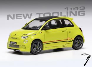 Fiat 500e Abarth Jaune e Abarth Jaune 1/43