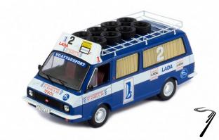 Divers RAF 2203 -  Rally Service 1000 Lakes - Assistance avec rack de toit et roues  1/43