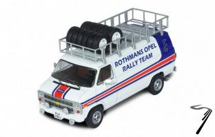 Chevrolet G-Series Van - Rothmans - Assistance avec rack de toit et roues  1/43