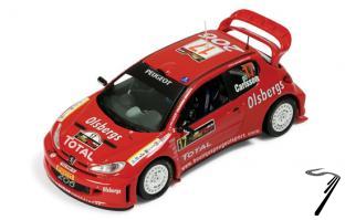 Peugeot 206 WRC 8th Cyprus Rally  1/43