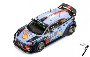 Hyundai i20 coup WRC rallye Espagne, avec dcals #4 et #5  1/43