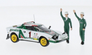 Lancia Stratos HF 1er Monte Carlo - avec figurines Munari / Maiga  1/43