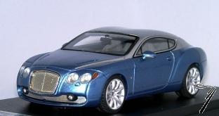 Bentley GTZ Zagato blue/silver Zagato silver 1/43