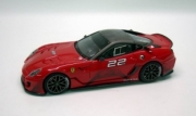 Ferrari 599XX "version client" #22 rouge course/gris foncé mat XX 1/43