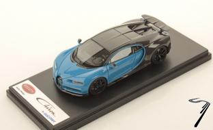 Bugatti Chiron Sport gris carbone/bleu Racing Franais Sport gris carbone/bleu Racing Franais 1/43