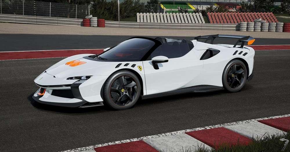 Ferrari SF90 XX Spider Bianco Artico XX Spider Bianco Artico 1/43