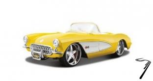Chevrolet Corvette various colors various colors tuning 1/18