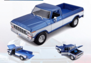 Ford . Pick-Up Bleu et Blanc 1/20