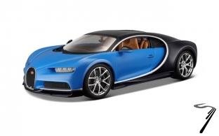 Bugatti Chiron bleu bleu 1/24