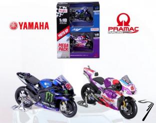 Divers Set de 2 motos Yamaha #20 et Ducati Pramac #5  1/18