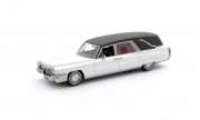 Cadillac . Fun&eacute;raire Blanc 1/43