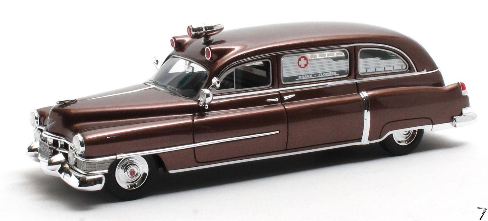 Cadillac . Ambulance Marron 1/43