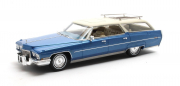 Cadillac . Wagon Bleu 1/43