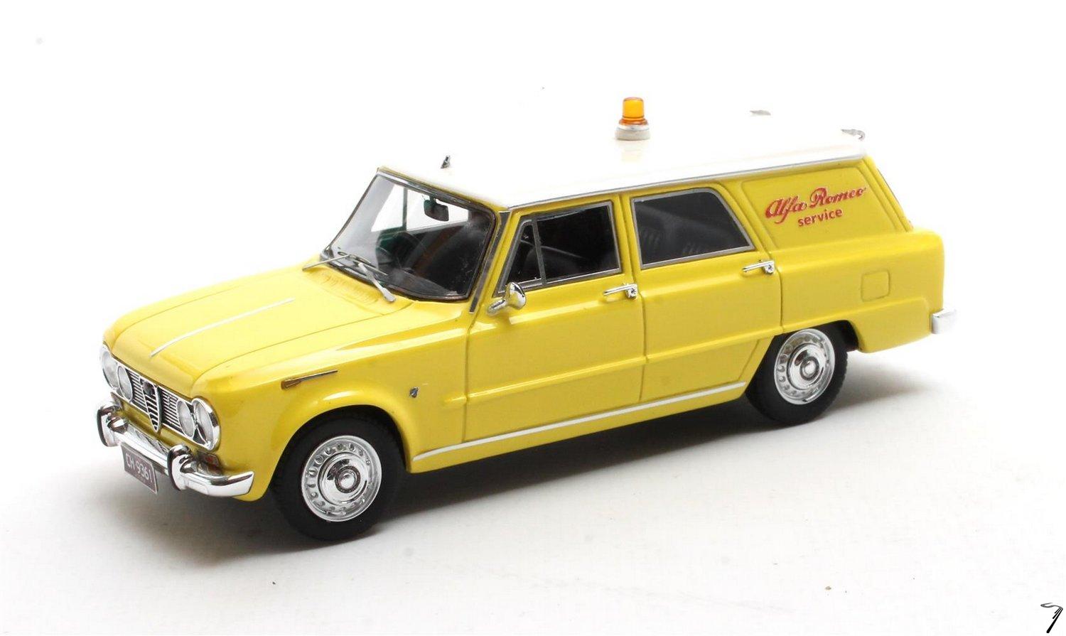 Alfa Romeo Giulia 105 Promiscus by Colli Assistance comptition - Jaune 105 Promiscus by Colli Assistance comptition - Jaune 1/43