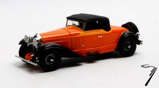 Bugatti . Cabriolet Ferm de Villars #46360 Orange 1/43