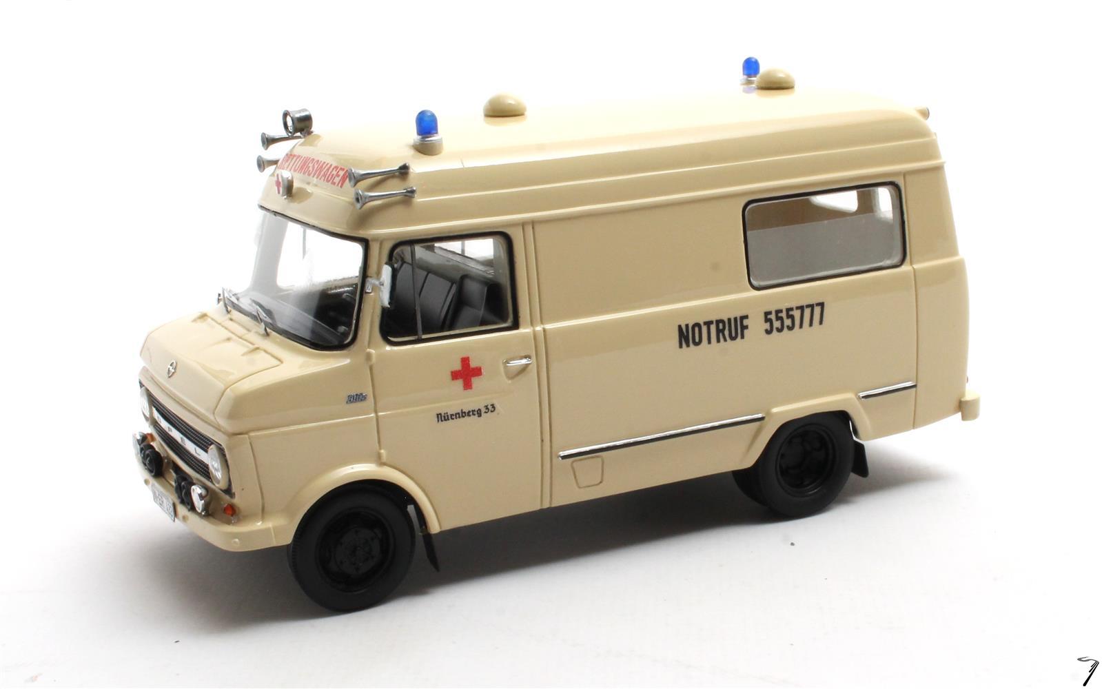 Opel . Voll Rettungswagen Nuremberg 1/43