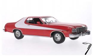 Ford Gran Torino Rouge / Blanche Rouge / Blanche 1/18