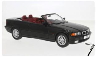 BMW 3er (E36) cabriolet Noir (E36) cabriolet Noir 1/18