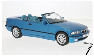 BMW 3er (E36) cabriolet Bleu clair (E36) cabriolet Bleu clair 1/18